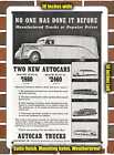 Metal Sign - 1936 Autocar Vans- 10x14 inches