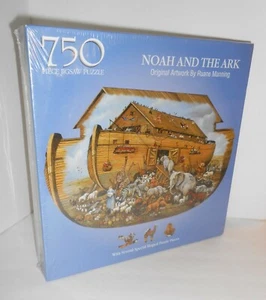 Bits and Pieces 750-piece Jigsaw Puzzle NOAH AND THE ARK - Picture 1 of 4