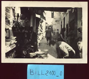photo ancienne Algérie .Constantine. une rue du quartier Arabe . années 30/40 - Bild 1 von 1