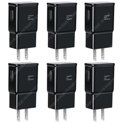 6-Pack For Samsung S20 Adaptive Fast Charging USB Wall Charger Power Adapter Lot - Image 1 of 4