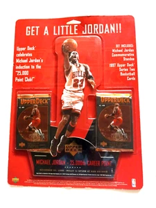 RARE " GET A LITTLE JORDAN " STANDEE + ( 2 ) BASKETBALL WAX PACKS. NEW - Picture 1 of 5