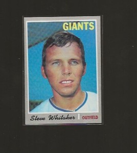 1970 TOPPS STEVE WHITAKER #496 EX-EX+ MID-HIGHER GRADE