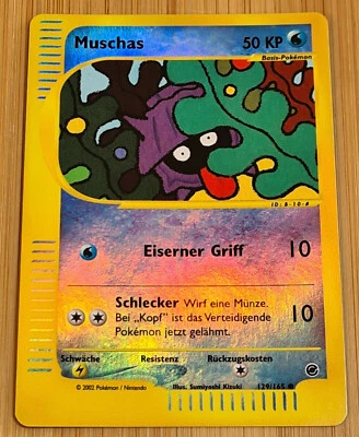 Muschas # 129/165 (Shellder) Reverse Holo Expedition 2002 DE Near Mint Vintage - Bild 1 von 4