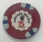 Caesars Palace Casino Las Vegas Nevada $5 Chip 1989