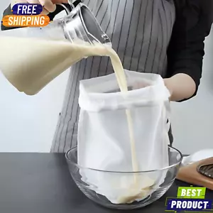 1pcs White Fabric Mesh Strainer Bag – Multifunction Kitchen Filter Bag - Picture 1 of 5