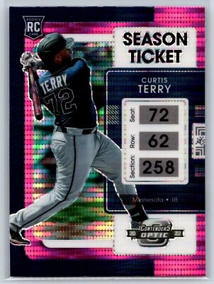 2022 Panini Chronicles Contenders Optic Curtis Terry Rookie Pink Pulsar Prizm RC - Image 1 of 2