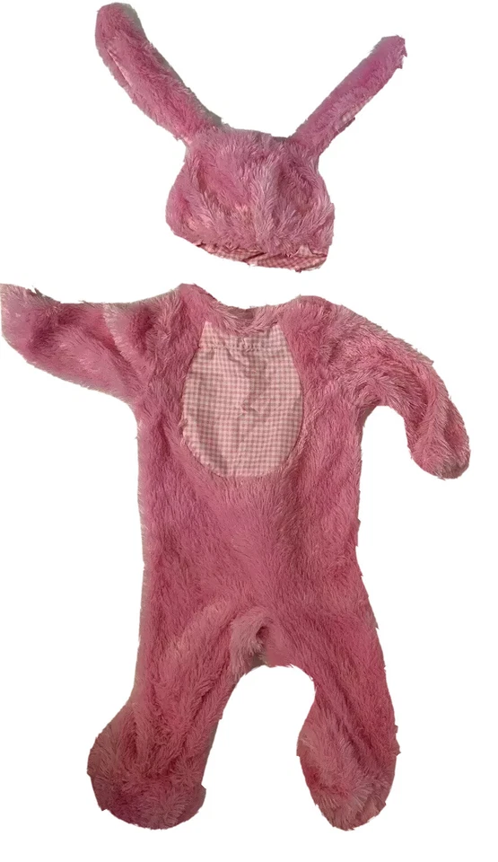 Disfraz de Conejo Rubí Arca de Noé Conejo Conejo Mameluco Pascua Rosa 6-12 Meses Foto 1 de 4