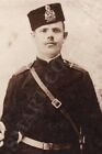 Russia LIFE-GUARD CORPORAL in Uniform with PLATE on HAT and SABER Photo 1910s