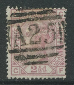 GB Used Abroad 1876 2 1/2d Plate 14 GF struck by a Malta numeral A25 - Picture 1 of 1