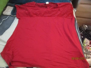 Damen  Bodyflirt Shirt in Größe 44/46 in rot - Bild 1 von 2