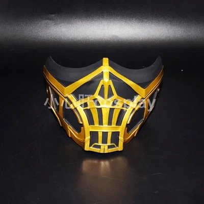 Cosplay Sub Zero Mask PVC Helmet Half Face Locomotive RIDE Props Show Halloween - Image 1 of 3