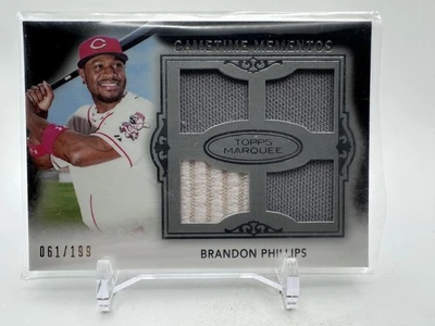 Brandon Phillips - 2011 Topps Marquee Gametime Mementos #GMQR-31 /199 - Image 1 of 2
