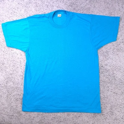 Vintage Screen Stars T-Shirt Mens Large Single Stitch Turquoise Deadstock 50 50 - Image 1 of 4