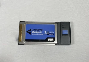 LINKSYS WIRELESS-G 2.4 GHz 802.11 NOTEBOOK ADAPTER w/SPEED BOOSTER MODEL#WPC54GS - Afbeelding 1 van 2