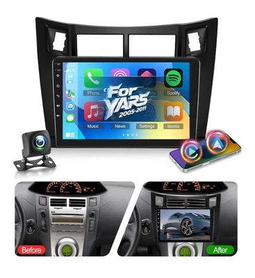 NHOPEEW 2G+64G Android Autoradio per Toyota Yaris 2005-2011 -Carplay,Android Aut - Immagine 1 di 4