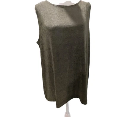 Camisa sin mangas Chico para mujer talla 3 XL Travelers elástica verde camisola Foto 1 de 4