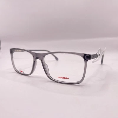 Gafas Carrera Cuadradas Delgadas Ligeras Acetato Borde Completo 225 Gris Transparente Foto 1 de 4