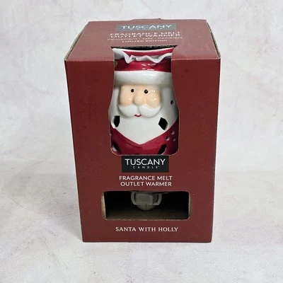 NIB - Tuscany Santa Outlet Wax Warmer Plug-In Fragrance Warmer Red Holly - Image 1 of 4