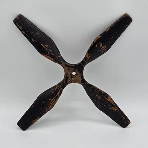 Vintage Wooden Aircraft Propeller 20 cm – Aged Black Finish Display Model VGC - Picture 1 of 19