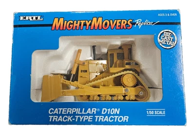 Vintage ERTL Mighty Movers 2436 Caterpillar D10N Track  Tractor Construction NIB - Image 1 of 2