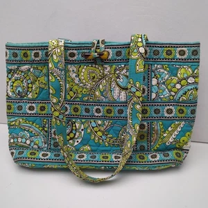 Vera Bradley Tic Tac Tasche Pfauenmuster türkis und grün  - Bild 1 von 6