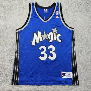 Champion Mens 44 Large Blue NBA Orlando Magic #33 Grant Hill Basketball Jersey - Picture 1 of 10
