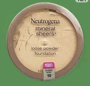 Neutrogena Mineral Sheers Loose Powder Foundation 10 Classic Ivory .19oz  - Picture 1 of 1