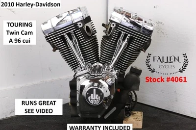 2010 Harley Touring Twin Cam A 96 Engine Motor Assembly VIDEO + WARRANTY #4061 Foto 1 de 4