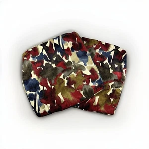 2er Set Deko Kissenbezüge Bezüge 17x17 Abstrakt Blumen Mehrfarbig Reißverschluss - Bild 1 von 7