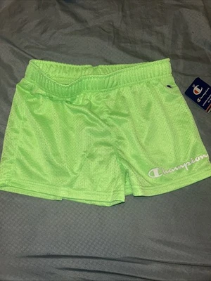 NWT Champion Girls Green Mesh Shorts Size Large - Image 1 of 3