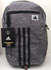 NWT Adidas League Three Stripe 2  Backpack Laptop School Book Bag Gray MSRP $55