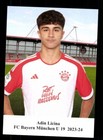 Adin Licina Autogrammkarte Bayern München U 19 2023-24