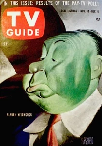 TV Guide 1957 Alfred Hitchcock #244 Albert Hirschfeld Lucille Ball Zorro NM COA - Picture 1 of 10