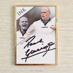 Paul Gascoigne 2025 Futera Incredible Ink Gold Framed Auto Autograph 02/04 - Picture 1 of 5
