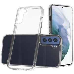For Samsung S21 6.3" Case Crystal Clear Thick 2.0mm Cover with Chromed Buttons - Picture 1 of 3