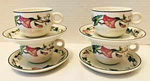 NEW! FOUR Villeroy and Boch Demi-Tasse/Espresso Cups and Saucers - “Palermo” - Picture 1 of 8