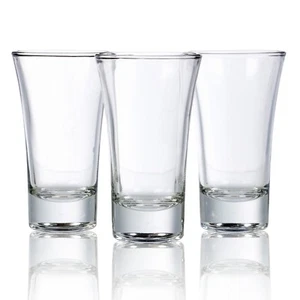 3, 6 Or 12 85ml Double Shot Glasses Alcohol Vodka Shooter Drinking Party Games - Picture 1 of 4