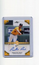 2015 Leaf Perfect Game Yellow Autographs Preston Price Auto 31/50