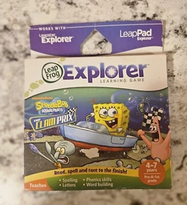 BRAND NEW! LeapFrog Explorer SpongeBob Squarepants The Clam Prix Learning Game - Picture 1 of 1