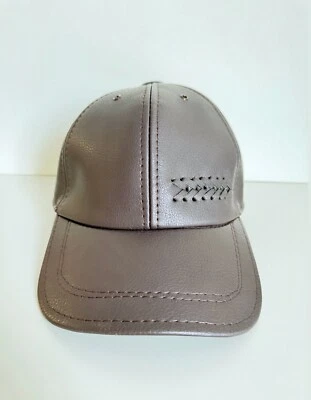 Gorras de béisbol de cuero sintético liso informales para hombres moda otoño invierno gorra Foto 1 de 4