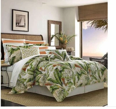 Juego de edredón Tommy Bahama Palmiers Collection Queen - 100% algodón, Ultra-S Foto 1 de 4