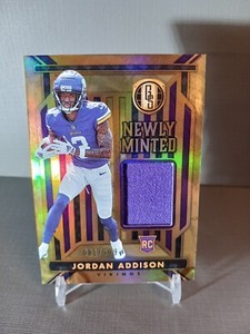 2023 JORDAN ADDISON GOLD STANDARD ROOKIE /399 JERSEY PATCH CARD RC NEWLY MINTED