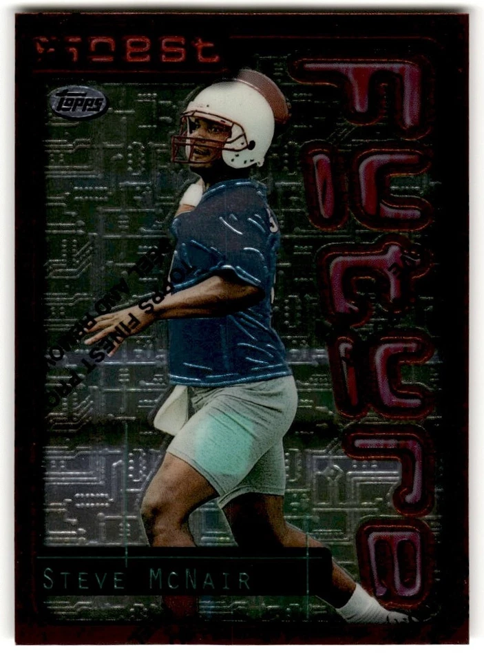 1996 Topps Finest Steve McNair #240 Houston Oilers - Image 1 of 2