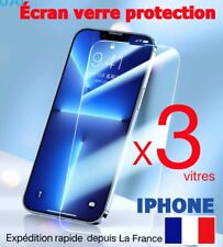 VERRE TREMPE IPHONE VITRE PROTECTION ECRAN 15 14 11 12 13 PRO MAX SE 6 7 8 XS XR