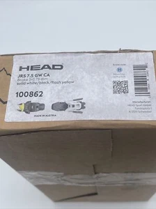 HEAD 100862 WHITE / BLACK / FLASH YELLOW JRS 7.5 GW CA 78MM BRAKE SHIFT NEW!! - Picture 1 of 1