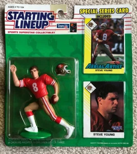1993 START LINEUP STEVE YOUNG NFL Actionfigur Neu auf Karte Kenner 1993 - Bild 1 von 12