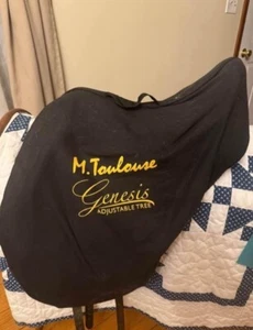 M.Toulouse Ariel Hybrid Genesis Saddle 17-17.5 seat adjustable Dressage - Picture 1 of 11