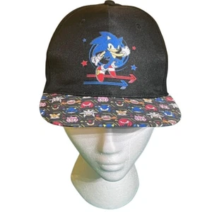 Sombrero Sonic The Hedgehog Negro SnapBack Sega Adulto Talla Única - Imagen 1 de 5
