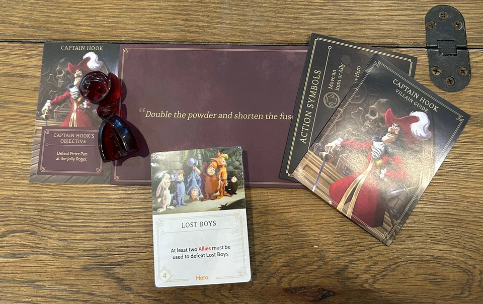 Villainous - Captain Hook 角色卡、棋盘和令牌 - 迪士尼棋盘游戏 — 第 1/1 张图片