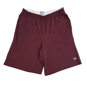 Champion Maroon Drawstring Sports Shorts UK Men's Size L W34 J744 - Picture 1 of 4
